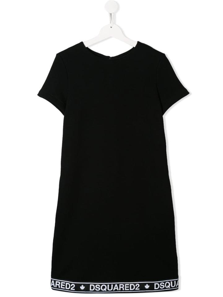 Dsquared2 Kids Logo Tape Dress - Black