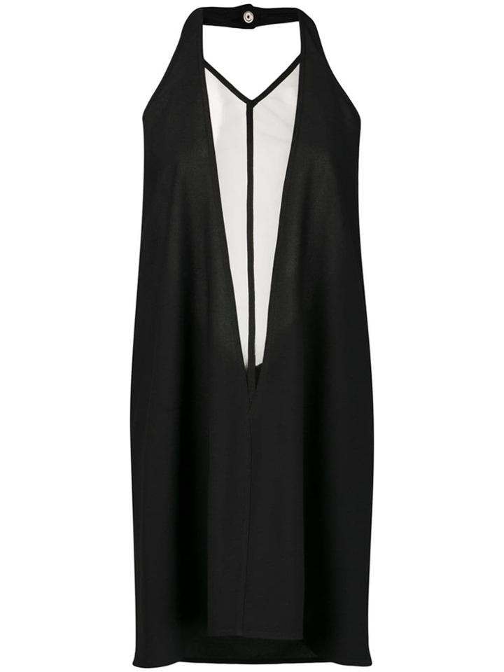 Rick Owens Double V Halterneck Top - Black