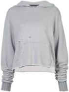 Amiri Distressed Hoodie - Grey