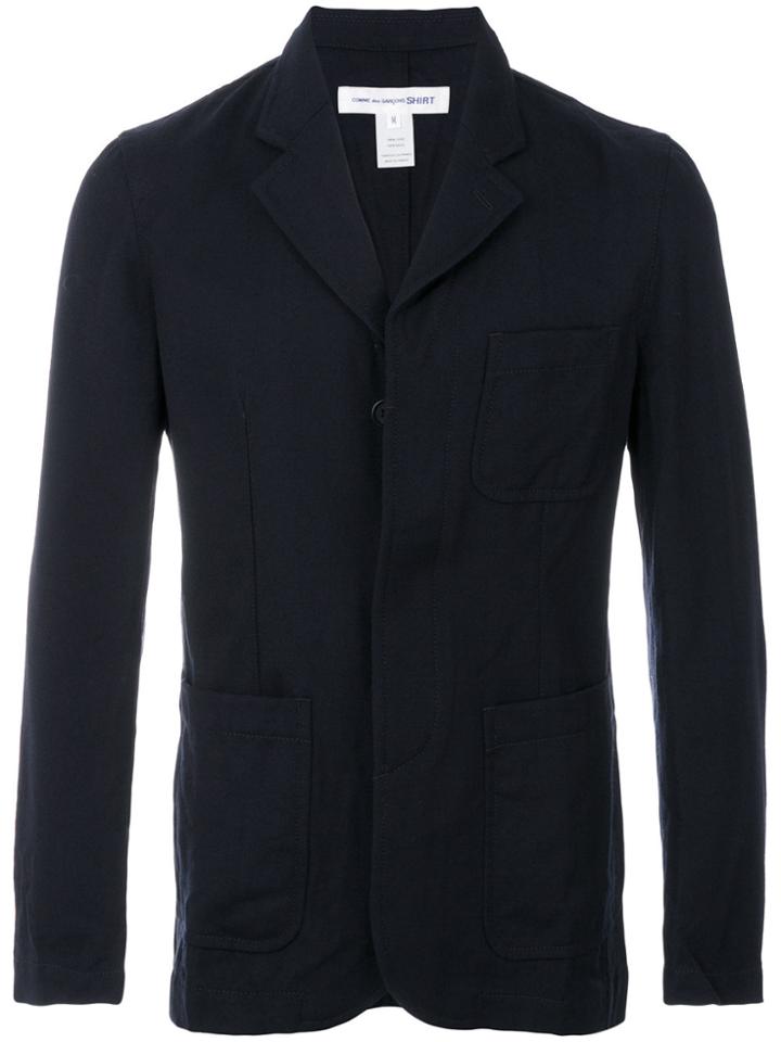 Comme Des Garçons Shirt Patch Pocket Jacket - Blue