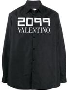 Valentino Valentino - Man - Nylon Padded Shirt - Black