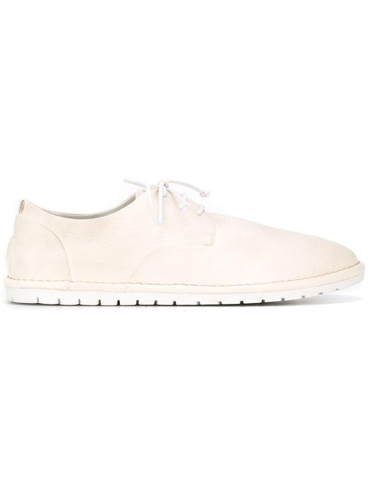 Marsèll Cleated Sole Lace-up Shoes, Men's, Size: 43, White, Leather/rubber