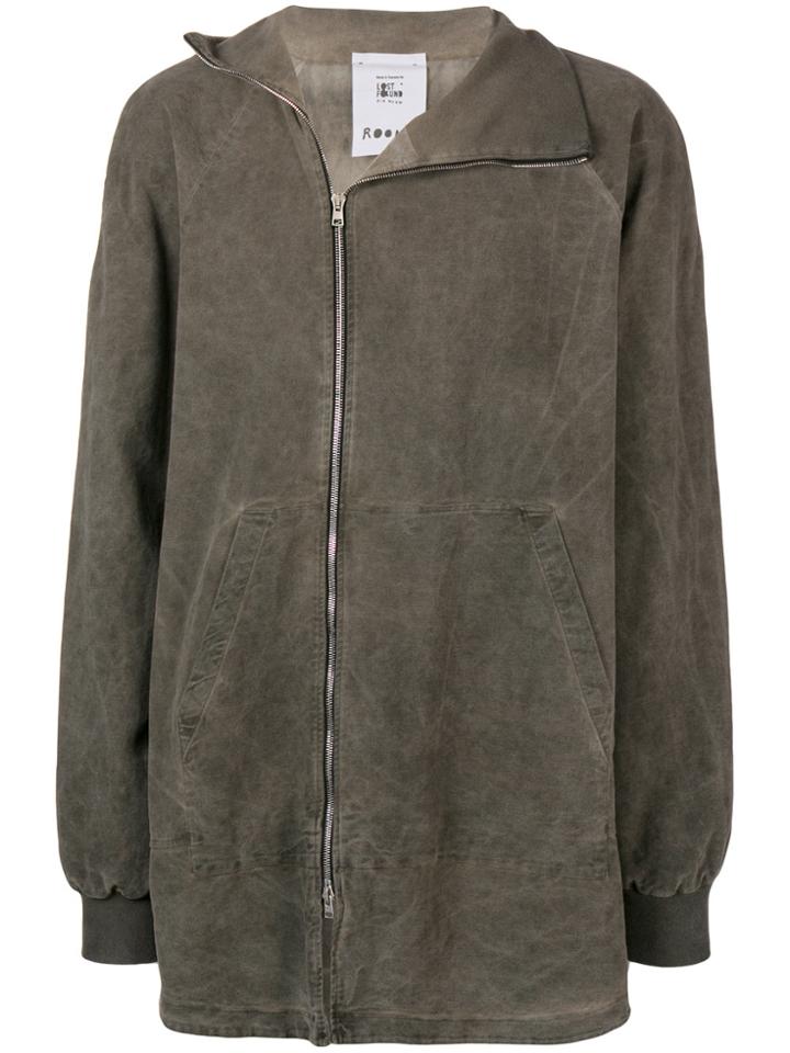 Lost & Found Rooms Asymmetric Zip Jacket - Nude & Neutrals