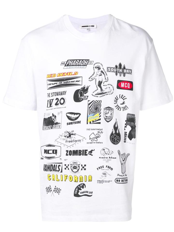 Mcq Alexander Mcqueen Brand Patch T-shirt - White