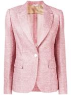 Tonello One-button Fitted Jacket - Pink