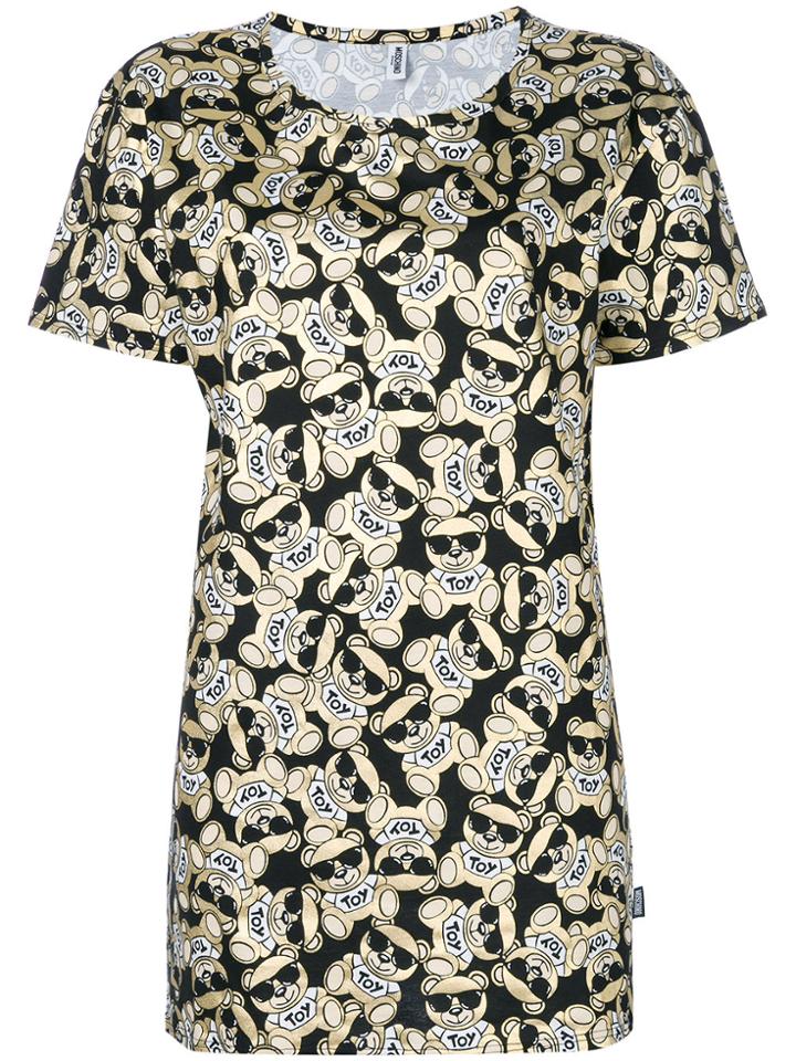 Moschino Metallic Print Oversized T-shirt