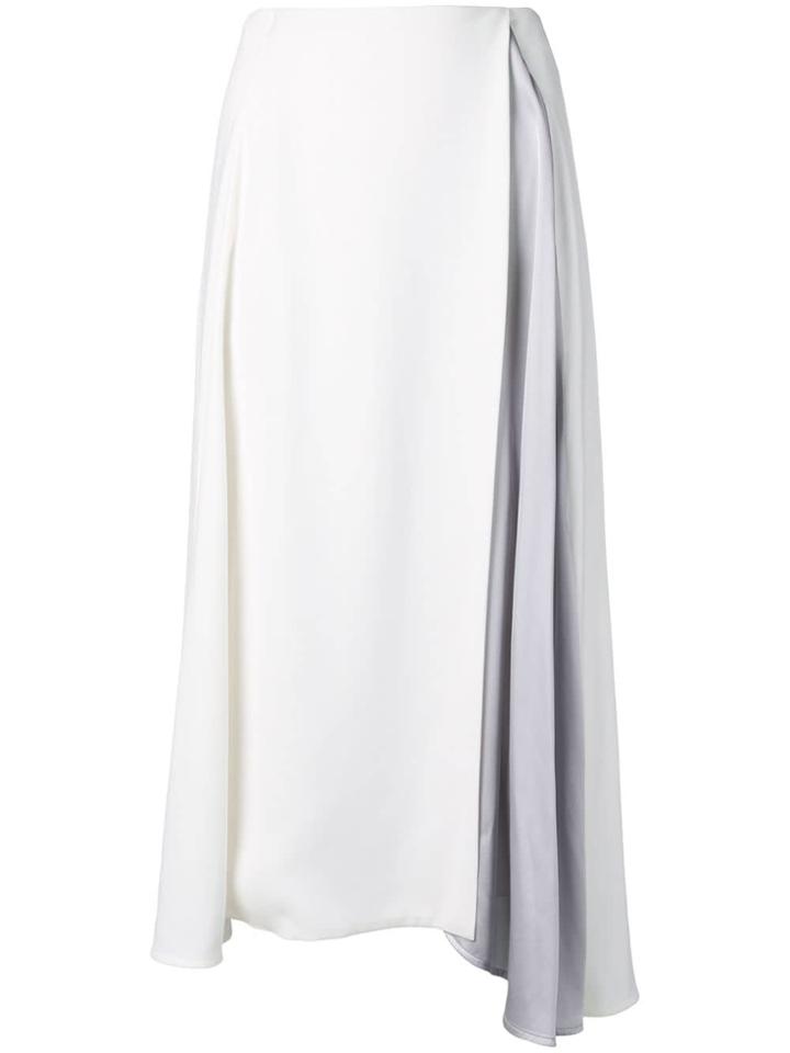 Nina Ricci Softly Ruffled Skirt - White