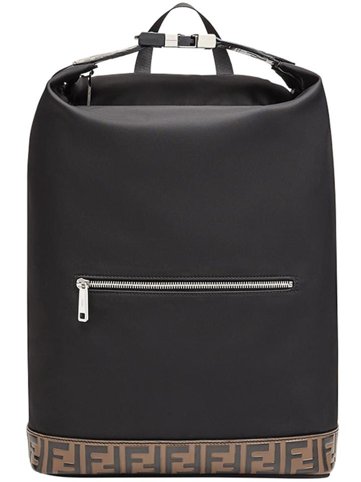 Fendi Ff Logo Backpack - Black