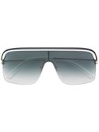 Cutler & Gross Oversized Aviator Sunglasses - Silver