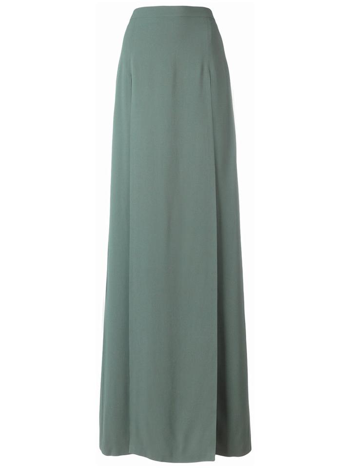 Chalayan Long Split Skirt, Women's, Size: 40, Green, Viscose/acrylic