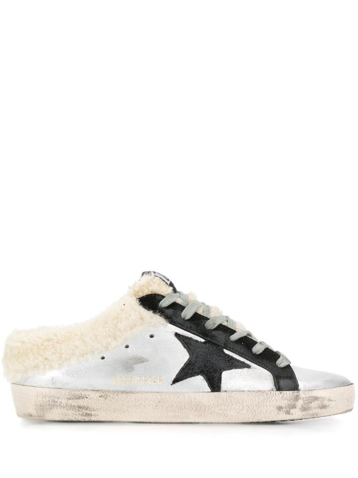 Golden Goose Superstar Mule Sneakers - Silver