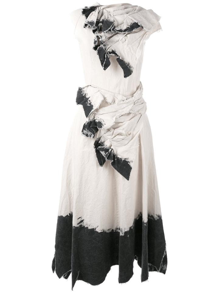 Aganovich - Dyed Dress - Women - Cotton - 38, Nude/neutrals, Cotton