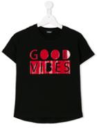Diesel Kids Good Vibes T-shirt, Girl's, Size: 10 Yrs, Black