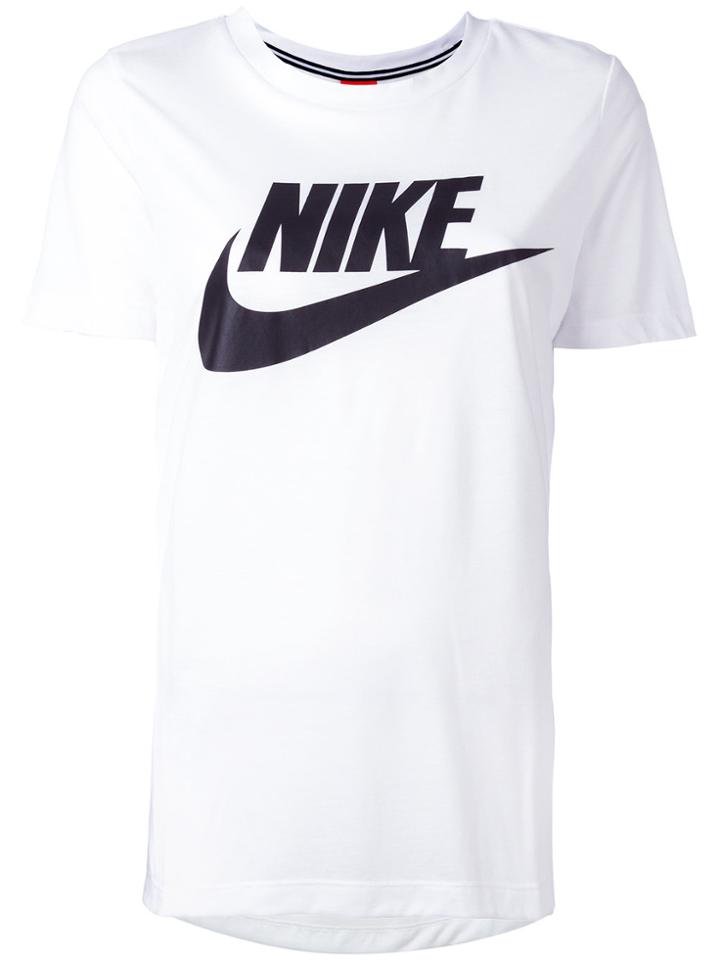 Nike Logo Print T-shirt - White
