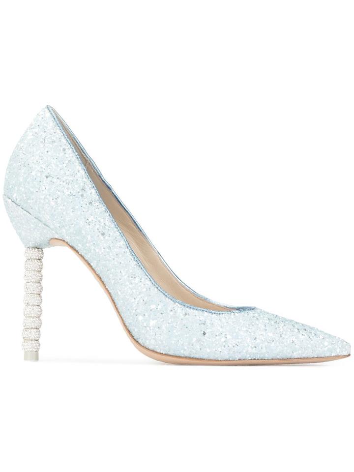 Sophia Webster Glitter Finish Pumps - Metallic