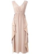 Fendi - Shift Midi Dress - Women - Silk/cotton/viscose - 42, Pink/purple, Silk/cotton/viscose
