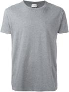 Saint Laurent Distressed T-shirt, Men's, Size: Medium, Grey, Cotton