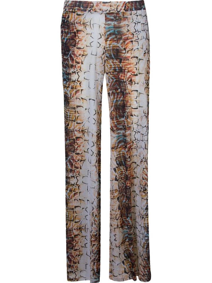 Lygia & Nanny Printed Palazzo Pants, Women's, Size: 42, Brown, Polyamide