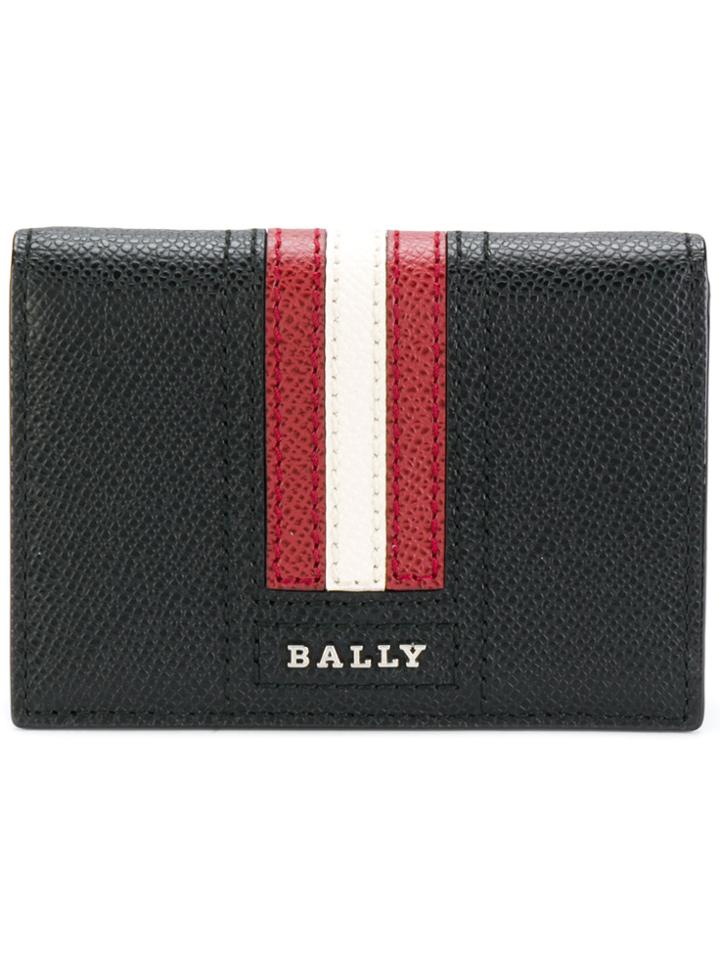 Bally Striped Billfold Cardholder - Black