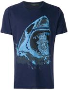 Billionaire Shark Print T-shirt - Blue