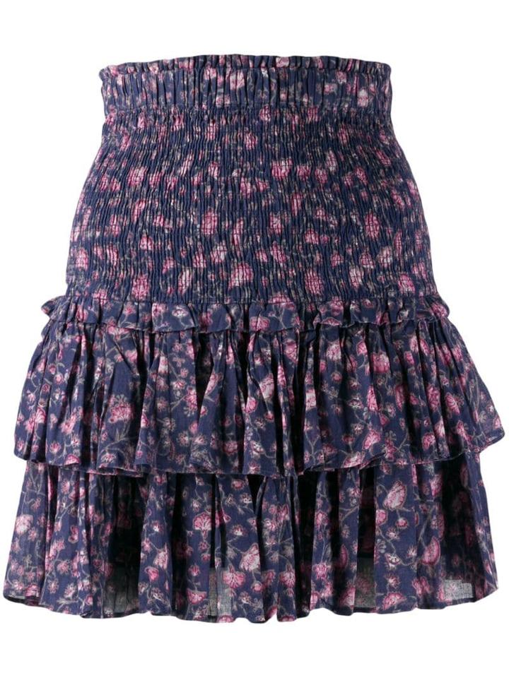 Isabel Marant Étoile Ruffled Hem Skirt - Blue