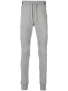 Balmain - Biker Track Pants - Men - Cotton - L, Grey, Cotton