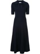 Gabriela Hearst Bourgeois Knit Polo Dress - Blue
