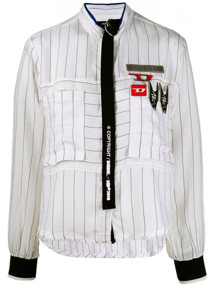 Diesel Shirt With Strap Detail - White