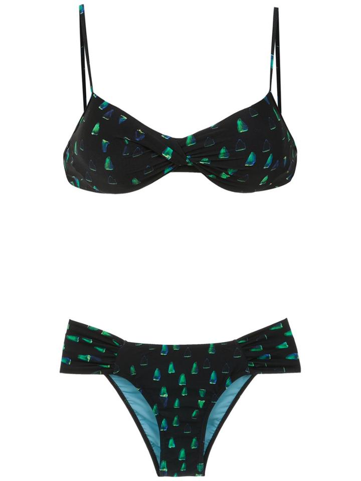 Lygia & Nanny Printed Vitória Bikini Set - Black