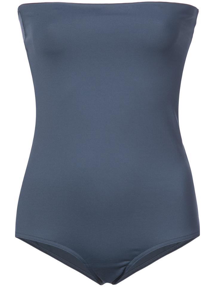 Eres Gredin Strapless One-piece Swimsuit - Blue