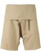 Bless - Tie Waist Shorts - Unisex - Virgin Wool - One Size, Nude/neutrals, Virgin Wool