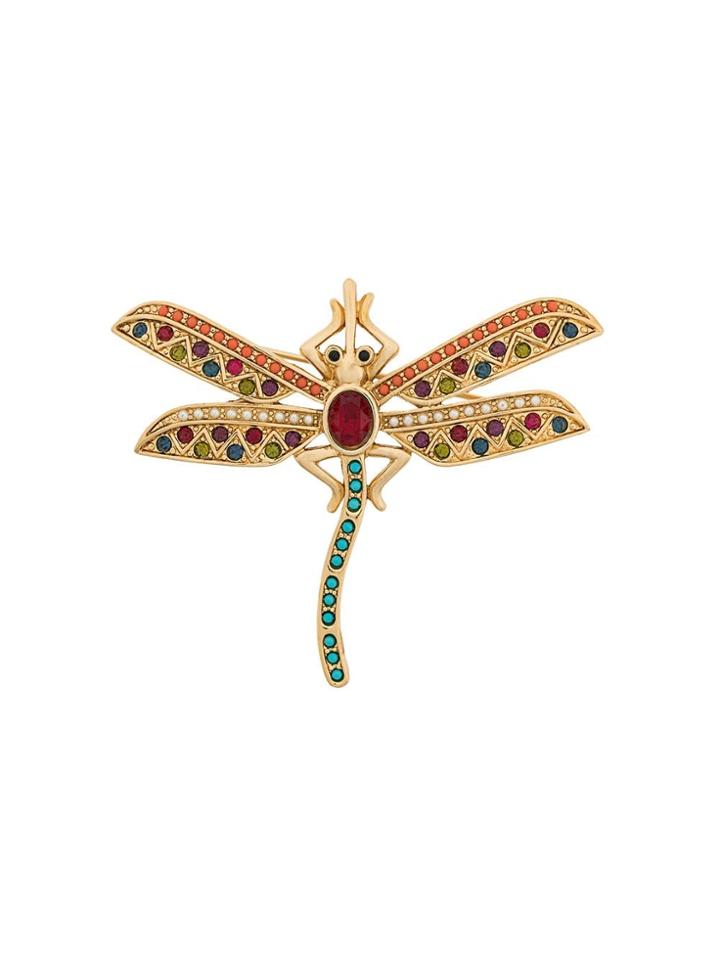 Susan Caplan Vintage 1980s Vintage D'orlan Brooch - Gold