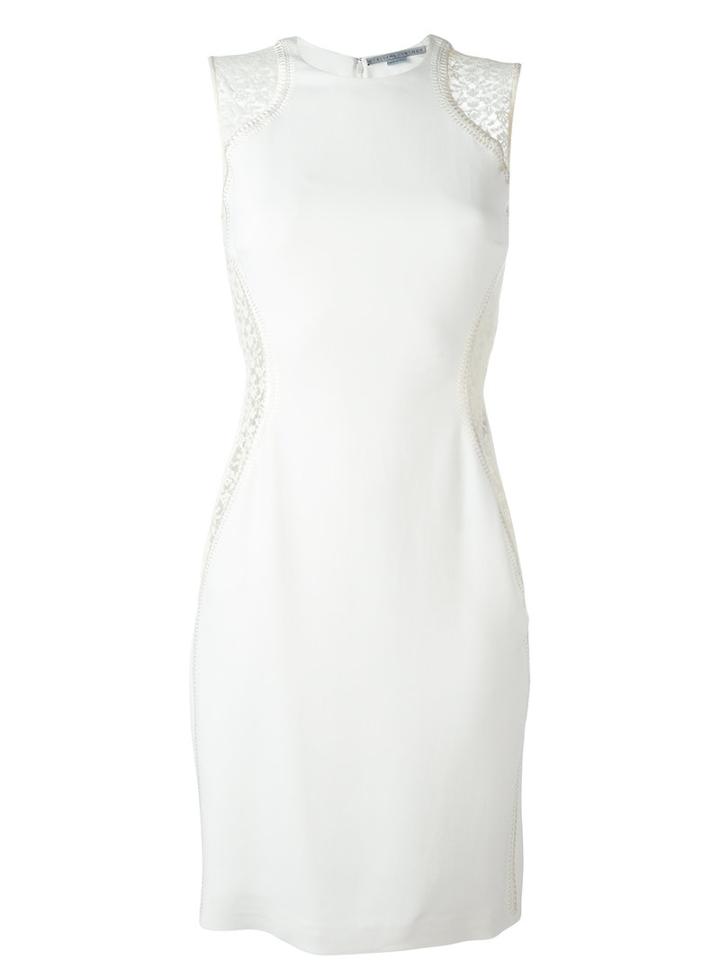 Stella Mccartney Lace Detail Bodycon Dress, Women's, Size: 40, Nude/neutrals, Viscose/acetate/spandex/elastane/silk