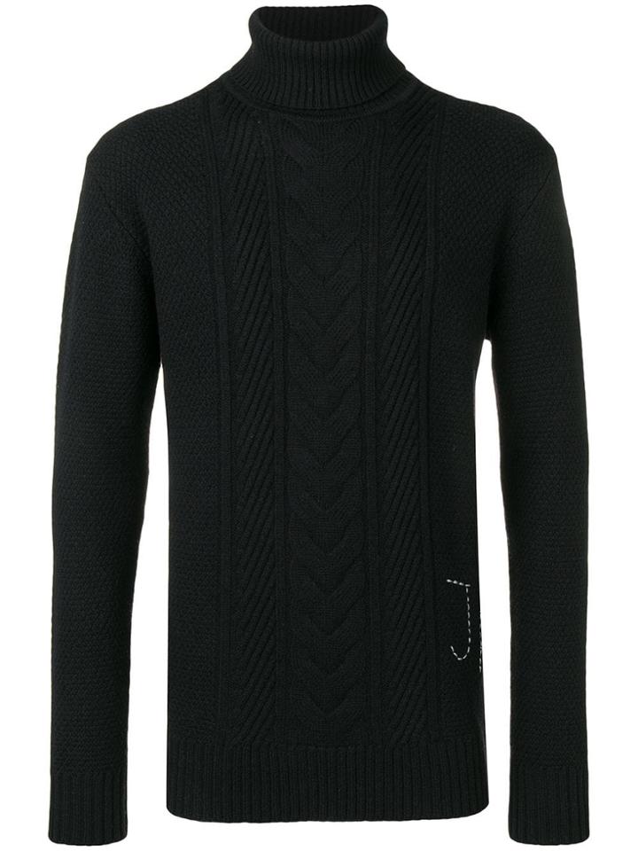 John Richmond Aamito Turtleneck Jumper - Black