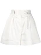 Styland Wide-leg Tailored Shorts - White