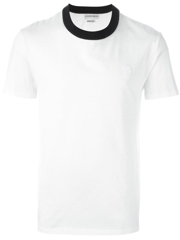 Alexander Mcqueen - Skull Patch T-shirt - Men - Cotton - L, White, Cotton