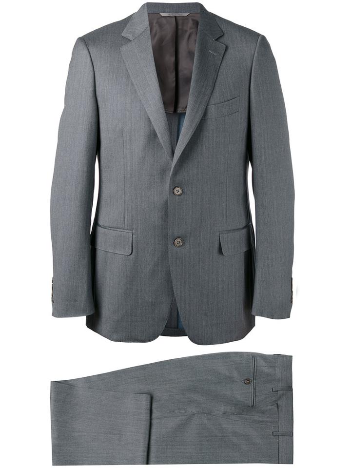 Canali - Two Piece Suit - Men - Wool/cupro - 52, Grey, Wool/cupro