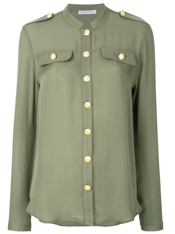 Pierre Balmain Flap Pocket Shirt - Green