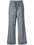 Astraet - Wide-leg Cropped Trousers - Women - Polyester - 0, Grey, Polyester