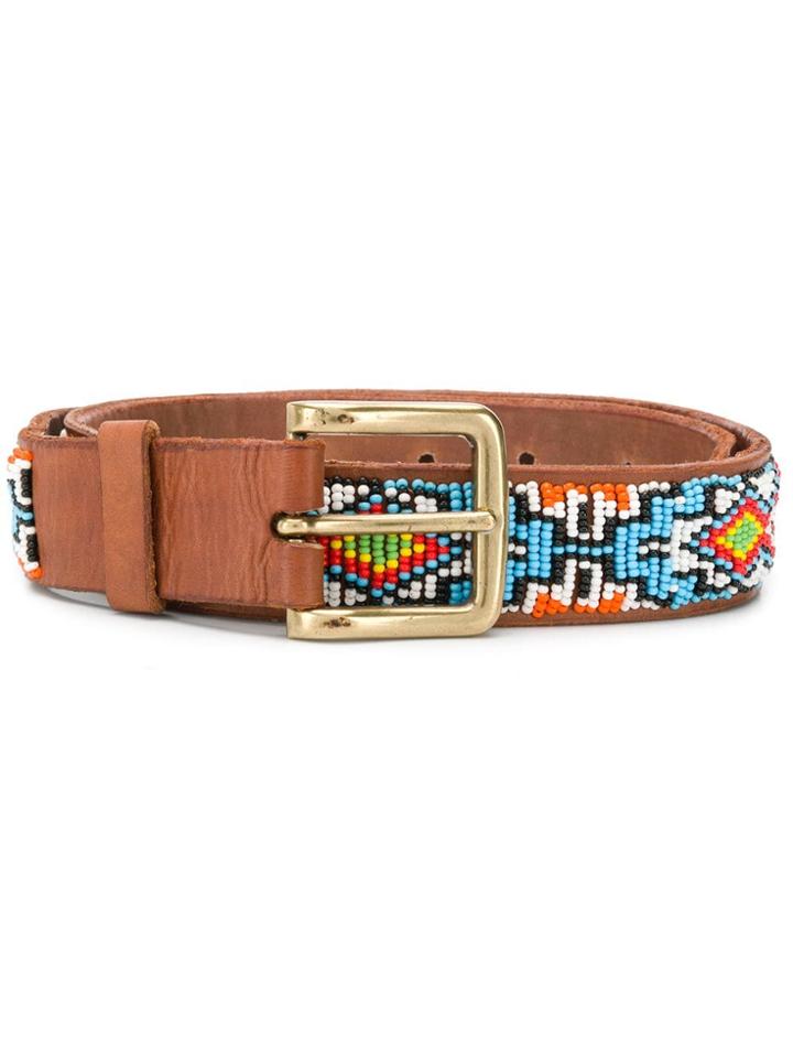 Aspiga Mare Ethnic Buckle Belt - Blue