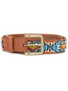 Aspiga Mare Ethnic Buckle Belt - Blue