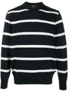 Paul & Shark Striped Crew Neck Jumper - Blue