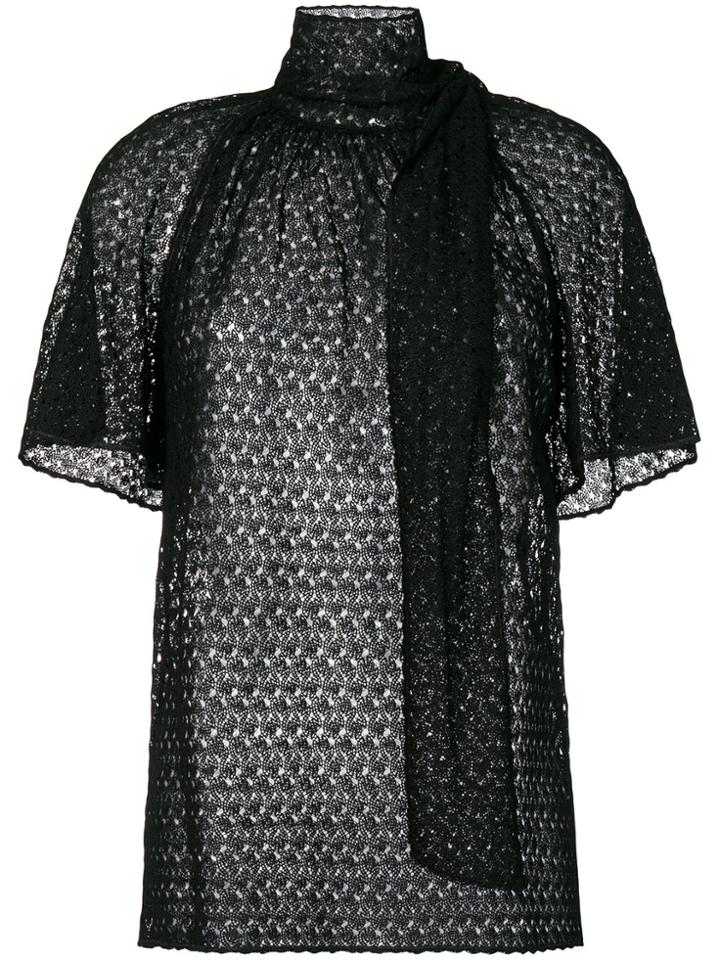 Missoni High Neck Blouse - Black