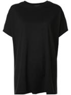 Y's Loose Fit T-shirt, Women's, Size: 2, Black, Cotton
