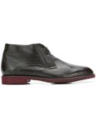 Moreschi Lamb Fur Lining Desert Boots - Brown