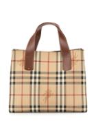 Burberry Pre-owned Check Tote Bag - Brown