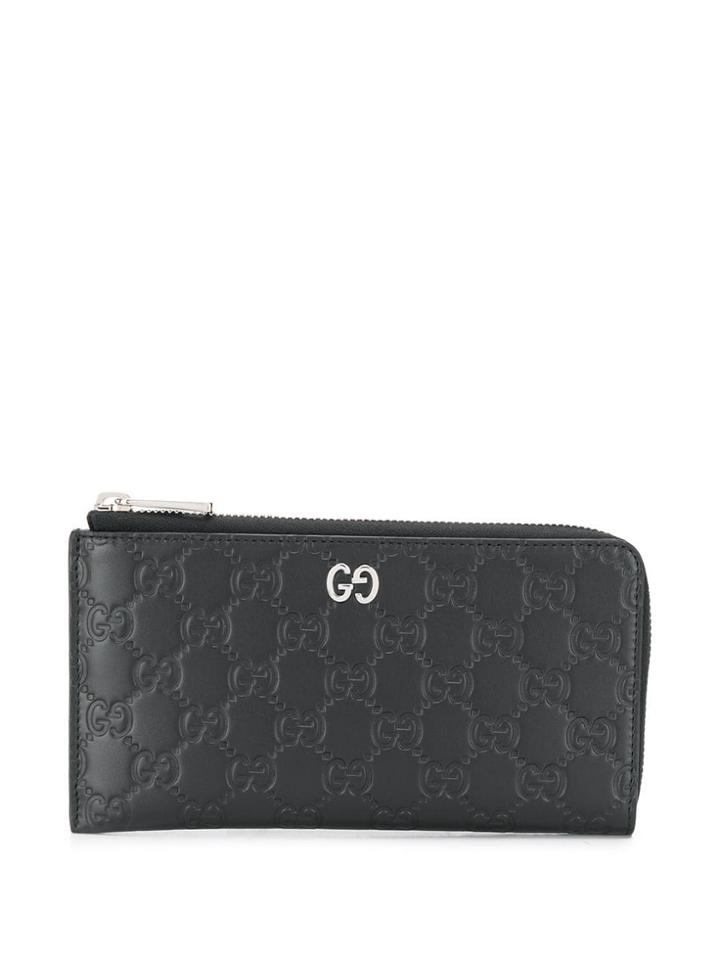 Gucci Signature Zip-around Wallet - Black