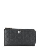 Gucci Signature Zip-around Wallet - Black