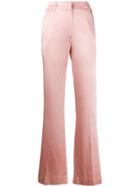 Ann Demeulemeester Satin Wide-leg Trousers - Pink