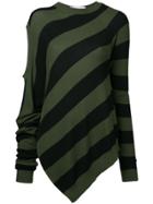 A.f.vandevorst Striped Knitted Top - Green